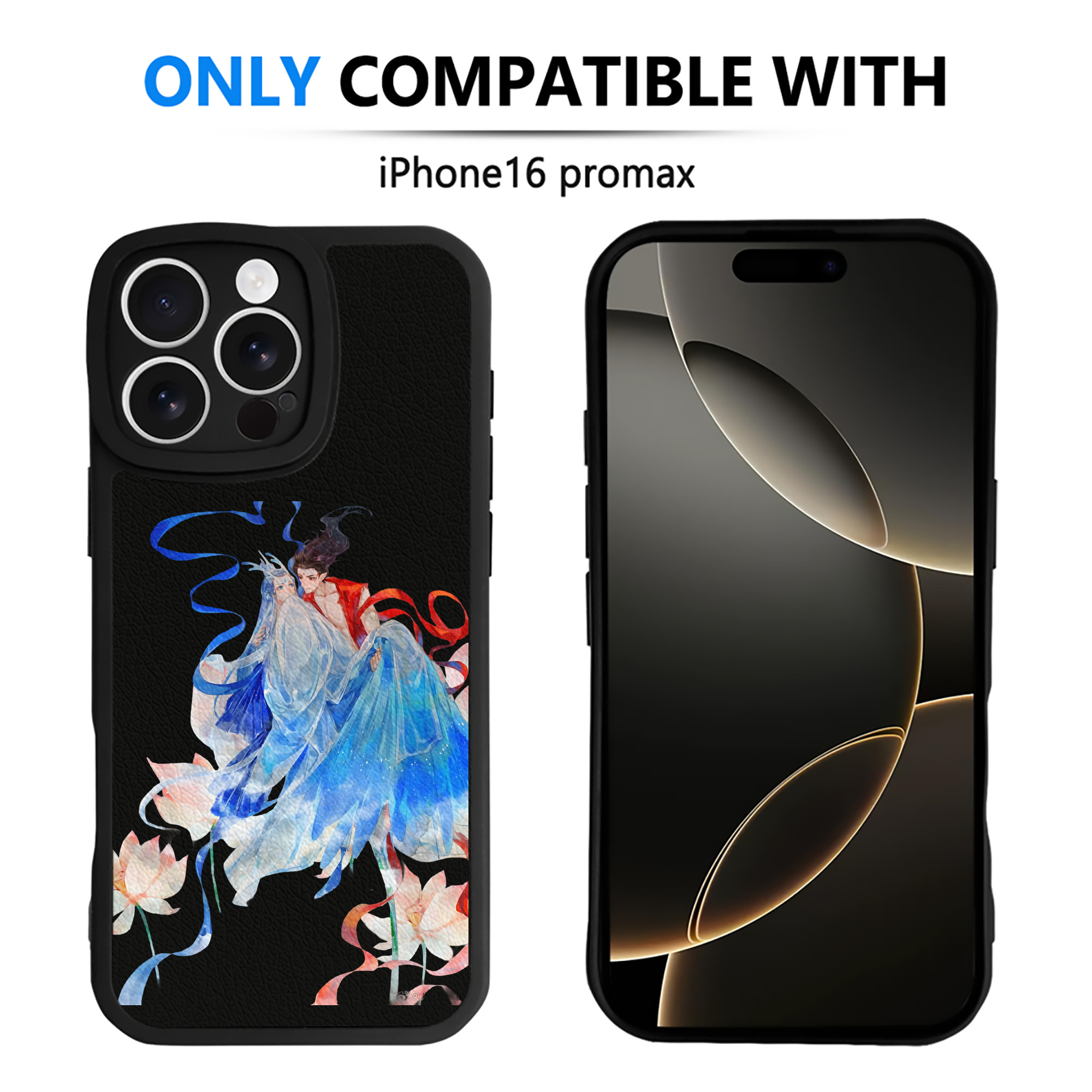 （画像用） Ne Zha 2 ナタ 魔童の大暴れ 【iPhone 16シリーズ対応】シリコンスマホケース（レザー調） 材質：シリコン